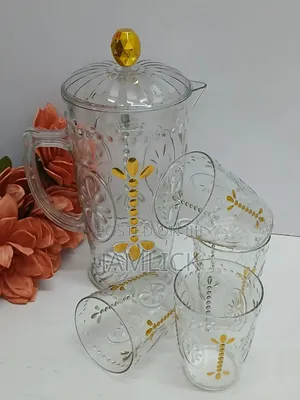 Classic Water Set – 1 Jug + 4 Glasses - Bz
