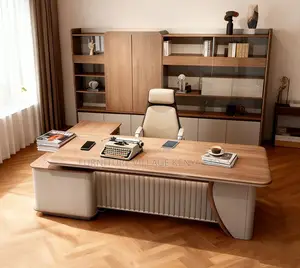 180cm L Shaped Wood Executive Desk.