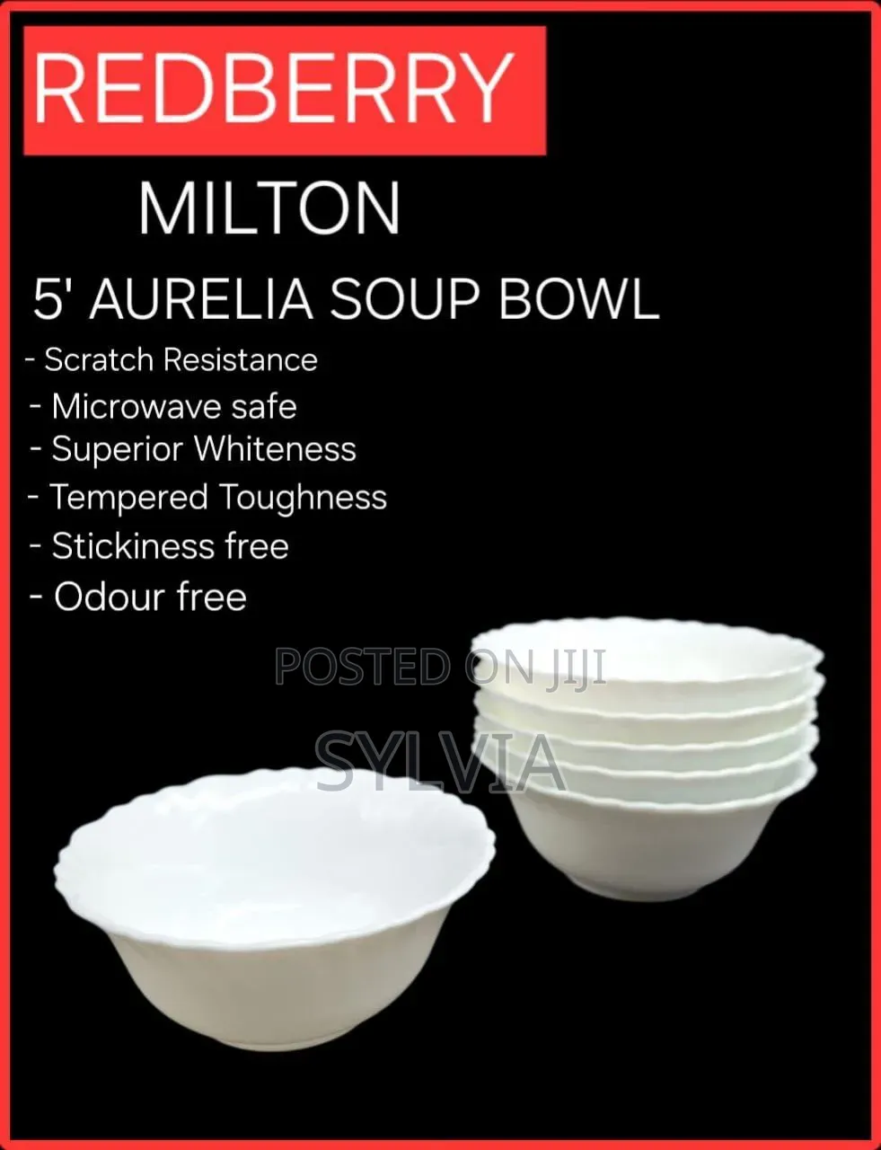 5pcs Set Ceramic Soup Bowl