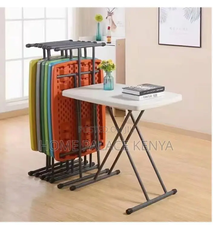 Outdoor Table: Durable Steel Frame Foldable Square Table