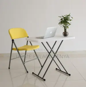Outdoor Table: Durable Steel Frame Foldable Square Table
