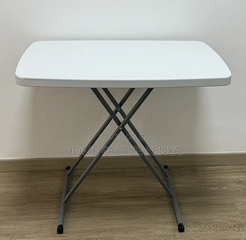 Outdoor Table: Durable Steel Frame Foldable Square Table