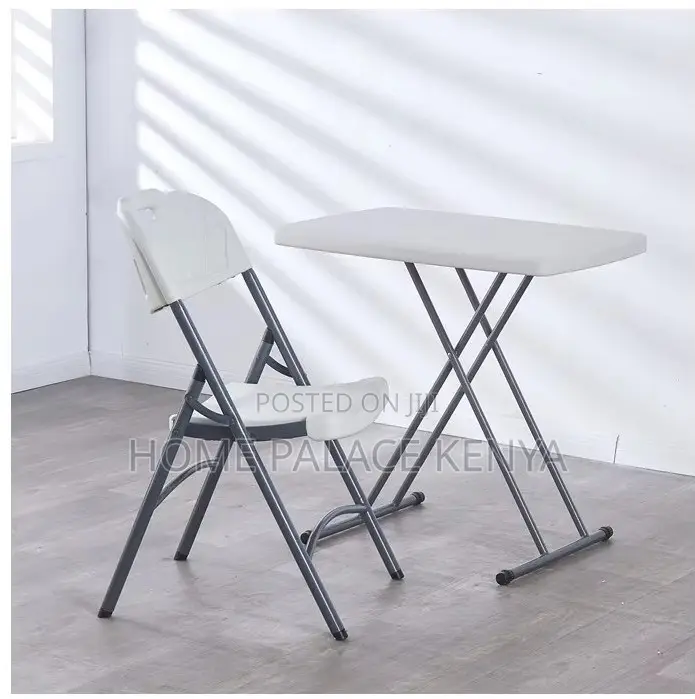 Outdoor Table: Durable Steel Frame Foldable Square Table