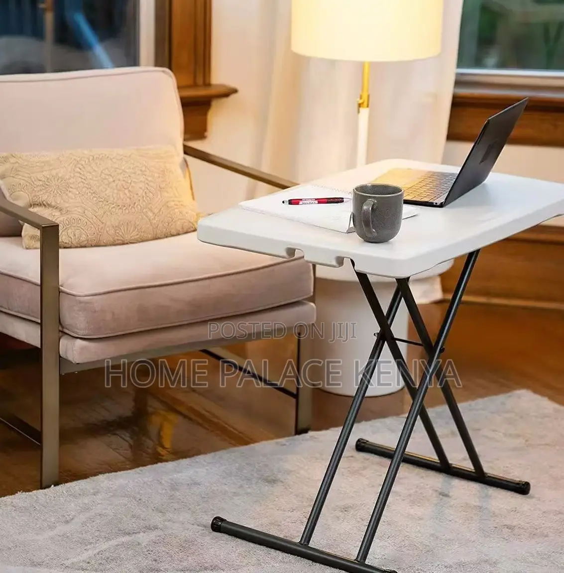 Outdoor Table: Durable Steel Frame Foldable Square Table