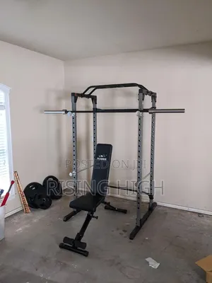 Durable Half Rack For Weightlifting