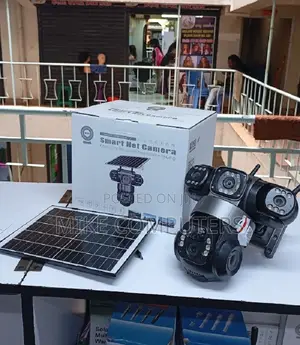 Newwifi Triple Lens Solar Powered PTZ Camera Modern Outdoor