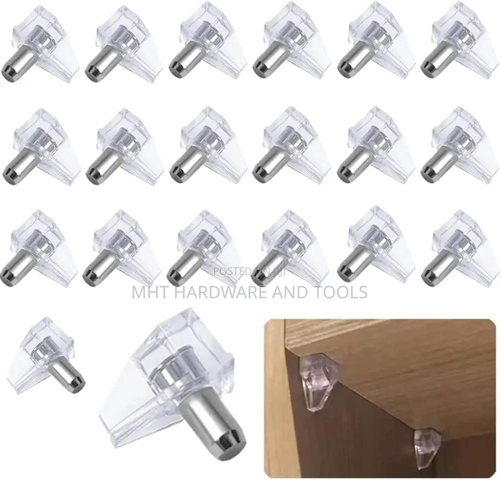 Clear Plastic Shelf Support Clips