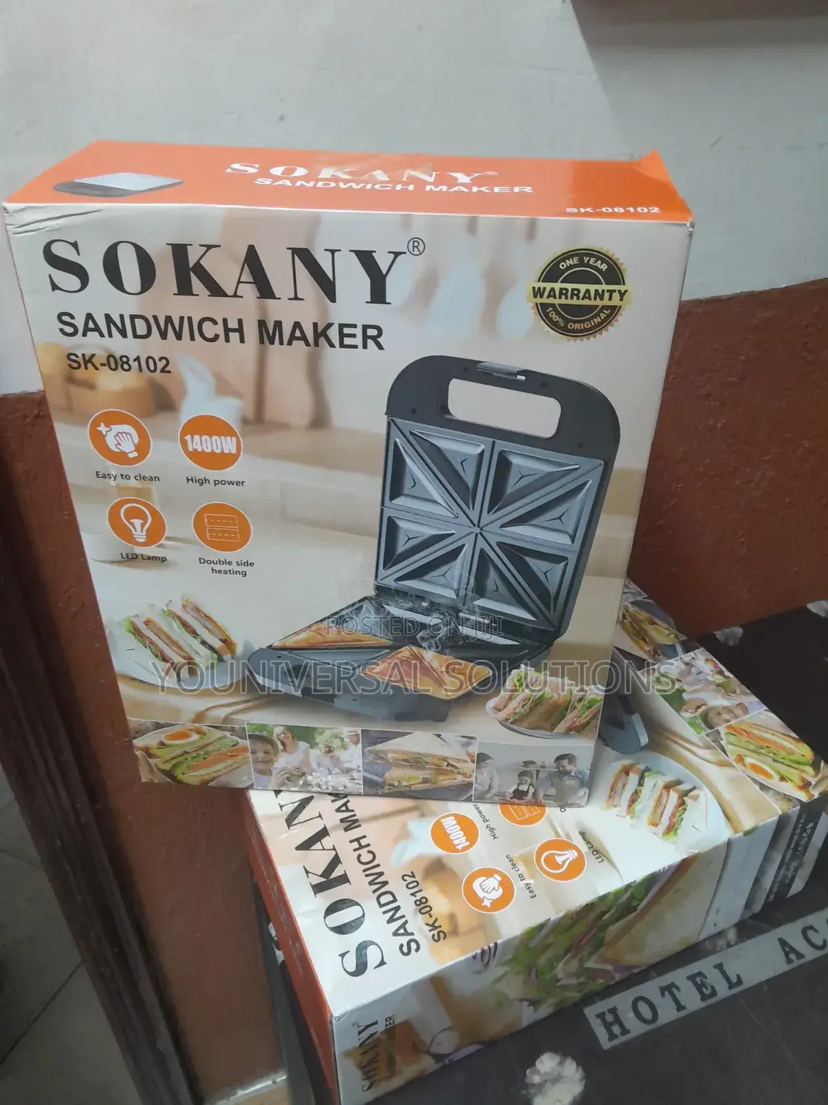 *Sokany Sandwich Maker* Thermostat Control
 *Sk115 Model*