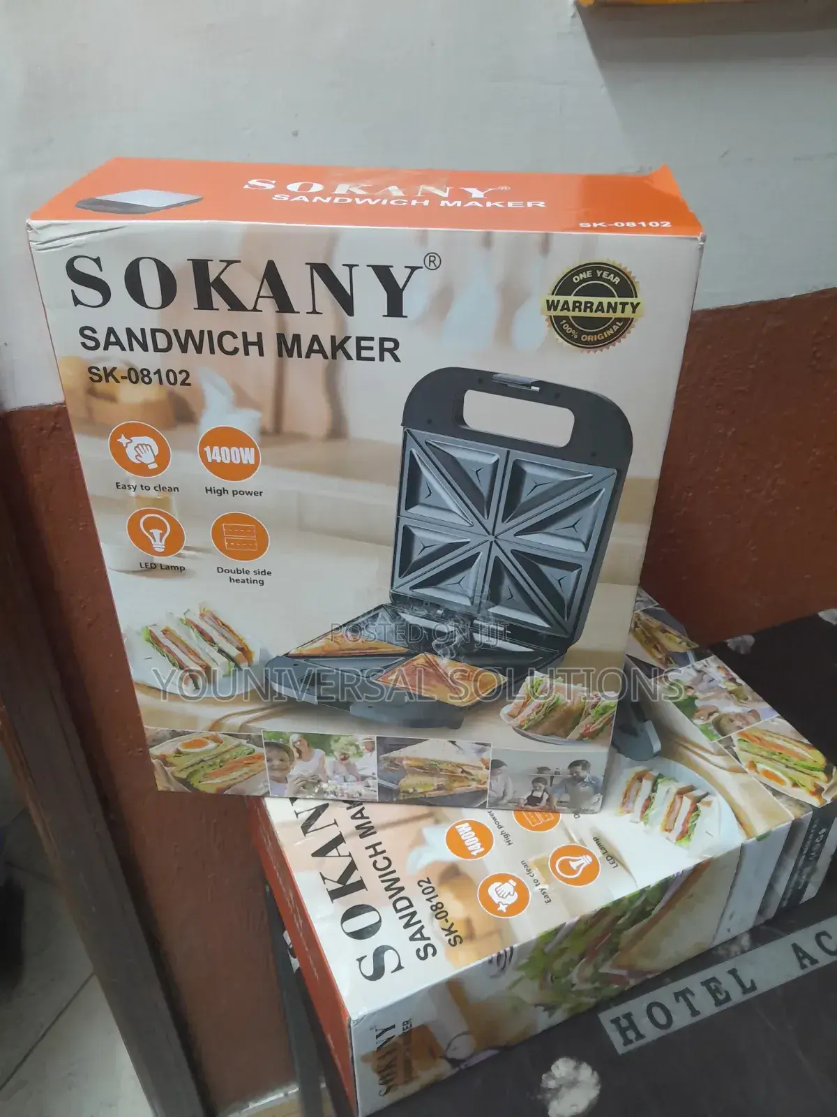 *Sokany Sandwich Maker* Thermostat Control
 *Sk115 Model*