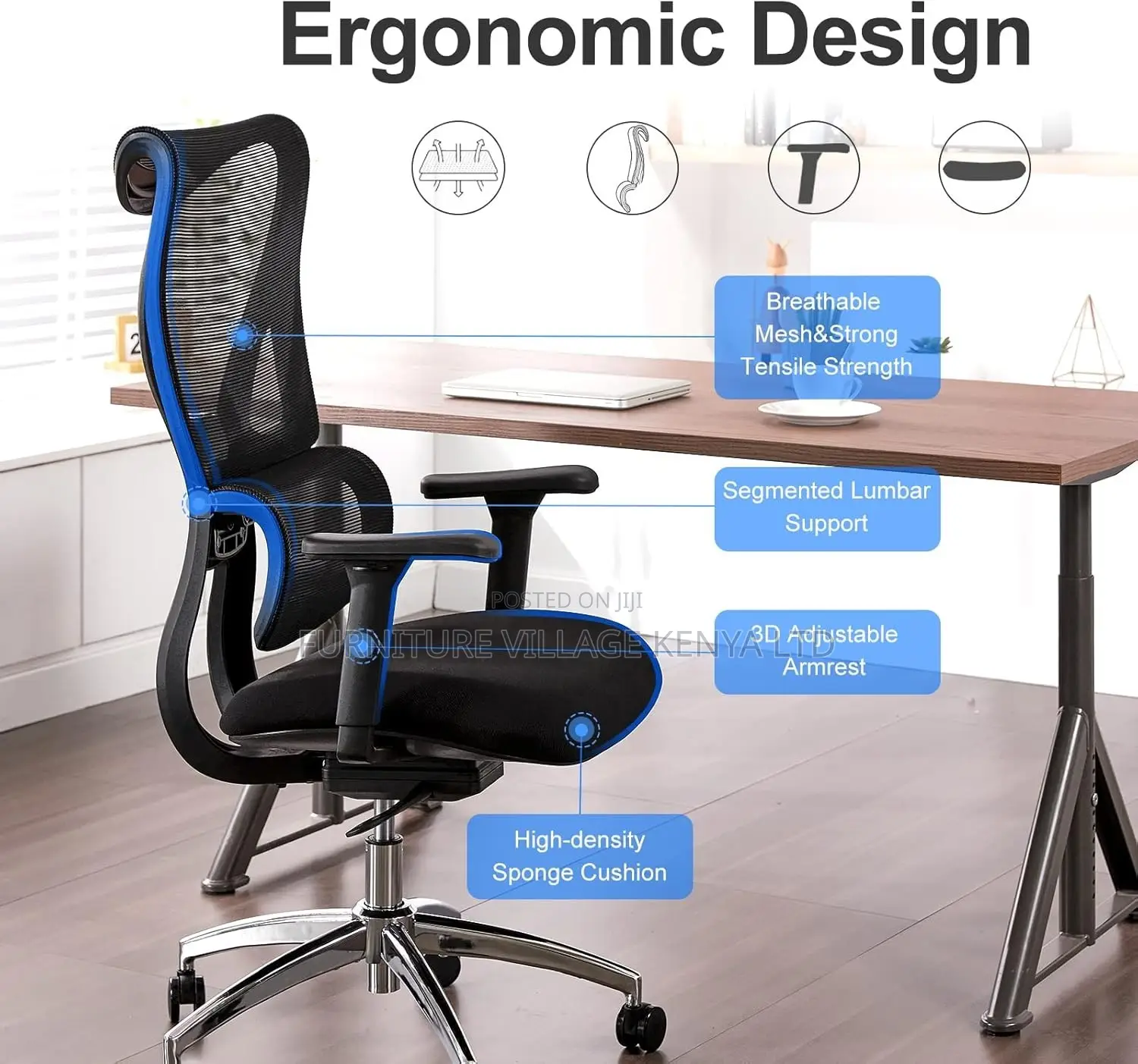 Office Ergonomic Orthopedic Chair.