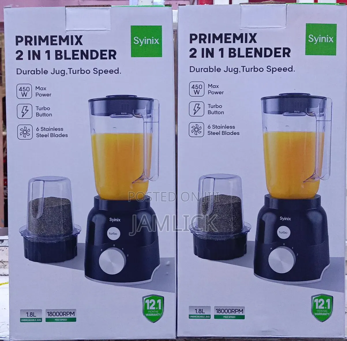 Syinix 2-in-1 Primemix Blender - Ng