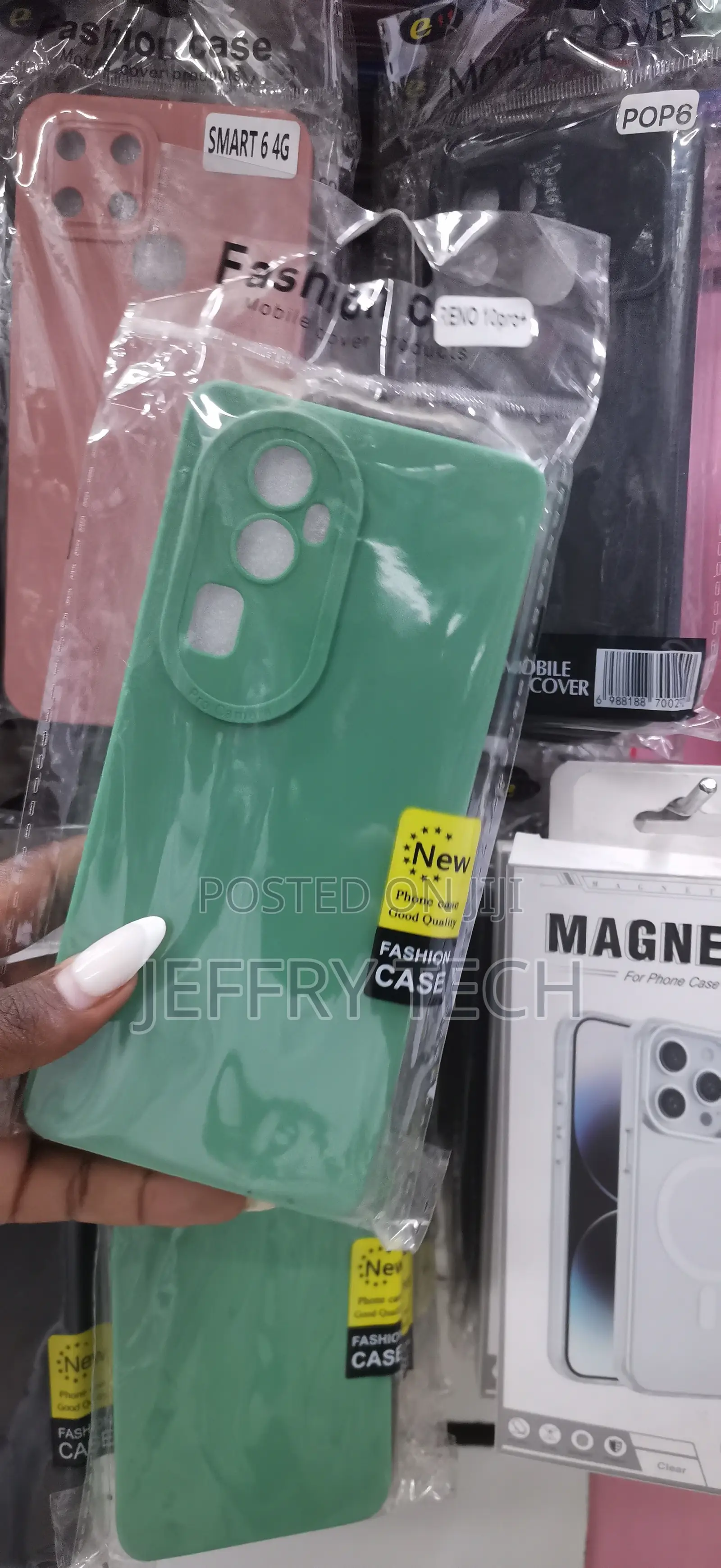 Oppo Reno 10 Pro+ in a Sage Green Color Case