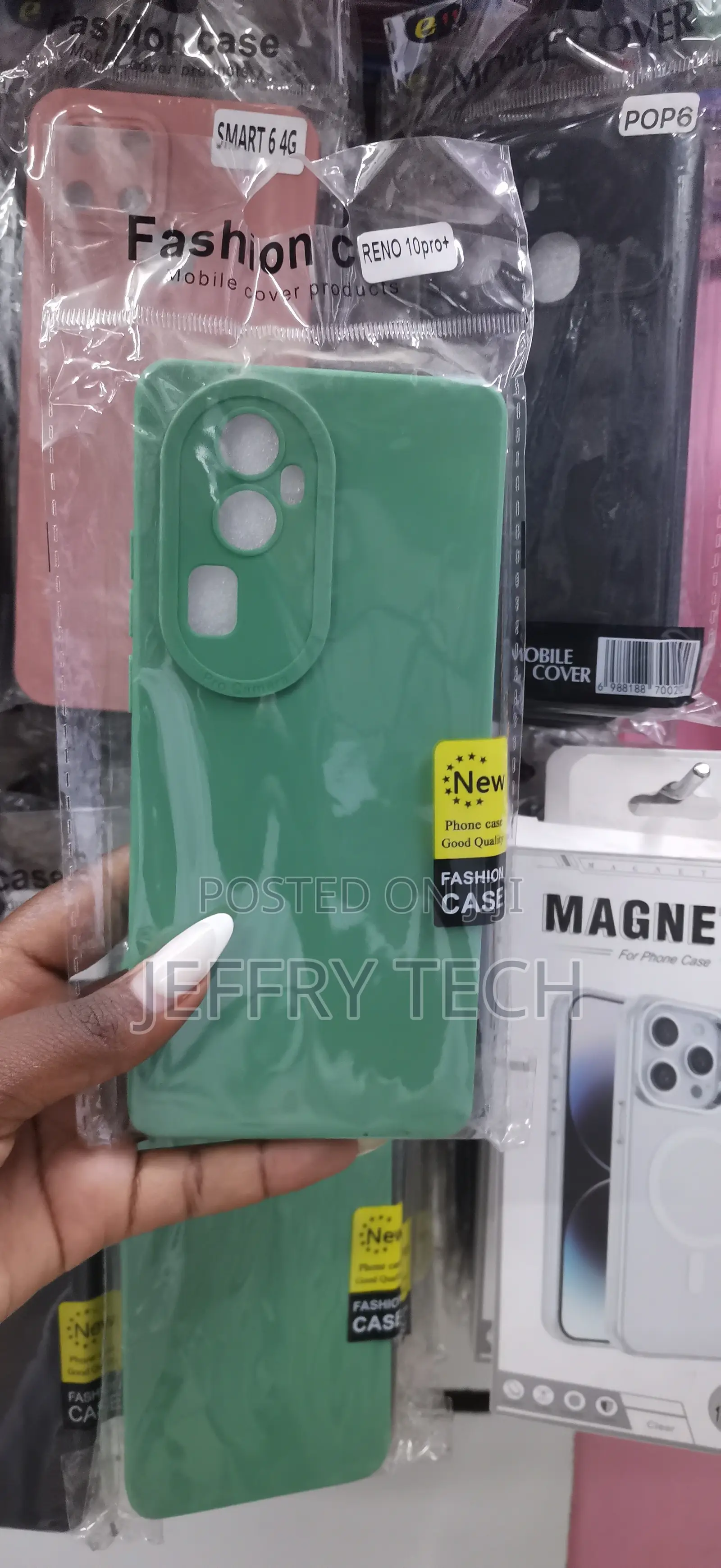 Oppo Reno 10 Pro+ in a Sage Green Color Case