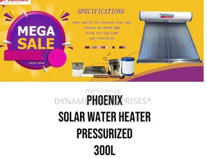 Phoenix Solar Water Heater Pressurized 300l