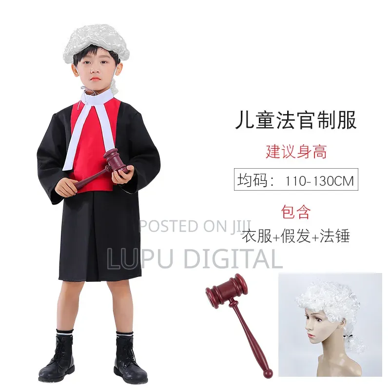 Kids Judge Costume Professional Court Outfit