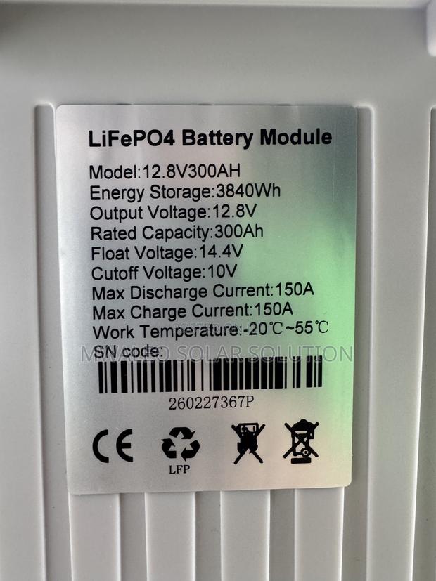 Lithium Iron Battery 12.8v 300ah