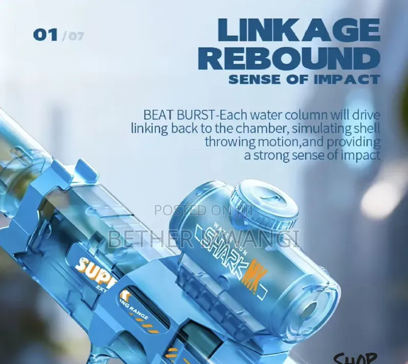 Electric Water Gun With Rechargeable Battery in Kenya