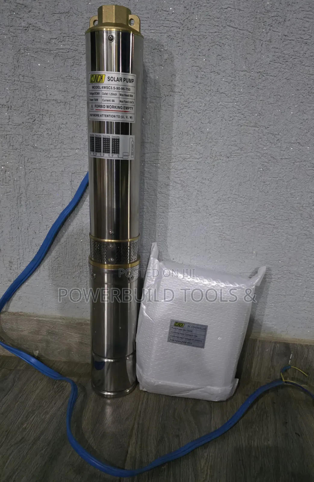 Kunda Dc Solarpump Model 90m Head 750watts With Control Box