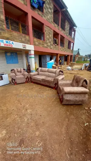 Brown 5 Seater Sofa Set