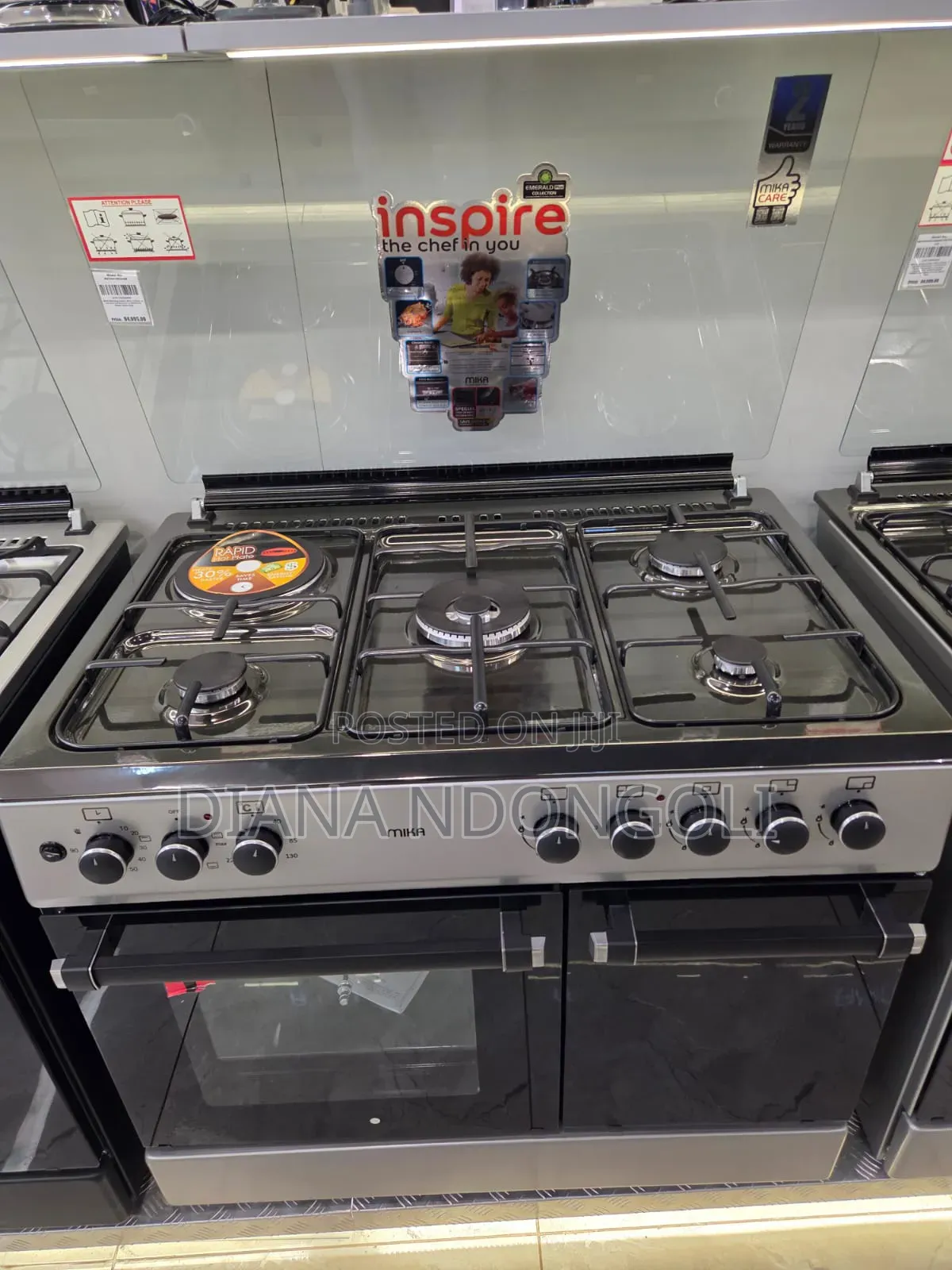 60cmx90cm .Mika Cooker Model: Mst9041weg4sb