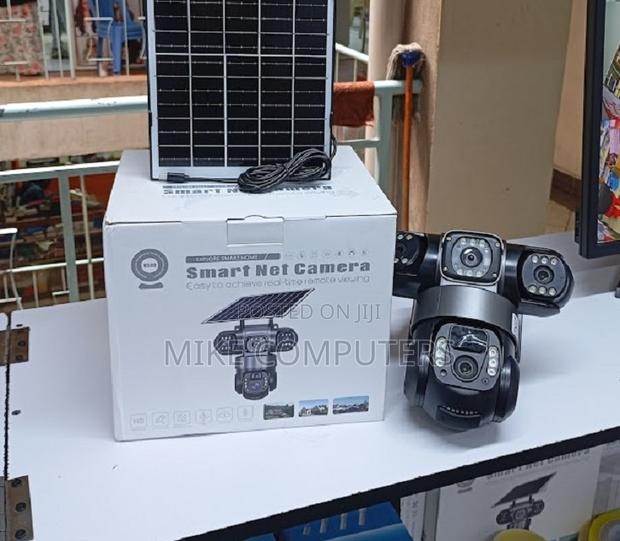 V380 Pro Wifi Triple Lens CCTV Solar Powered PTZ CCTV Camera