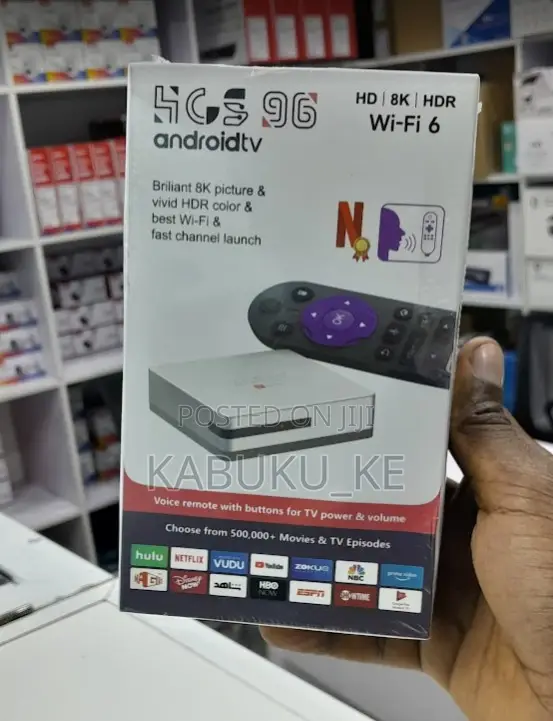 4gb + 64gb HCS 96 Smart Android Tv Box With Bluetooth and Wifi