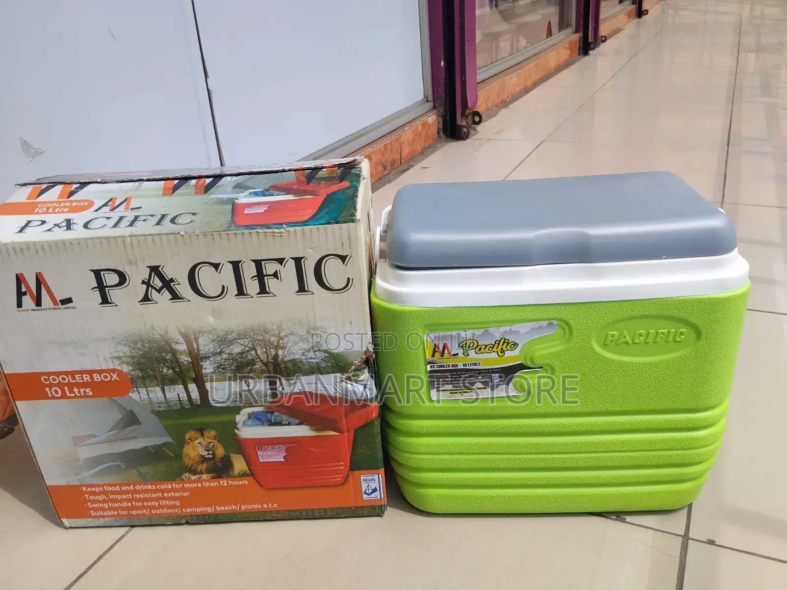 Pacific 10 Litres Ice Cooler Box Easy to Carry