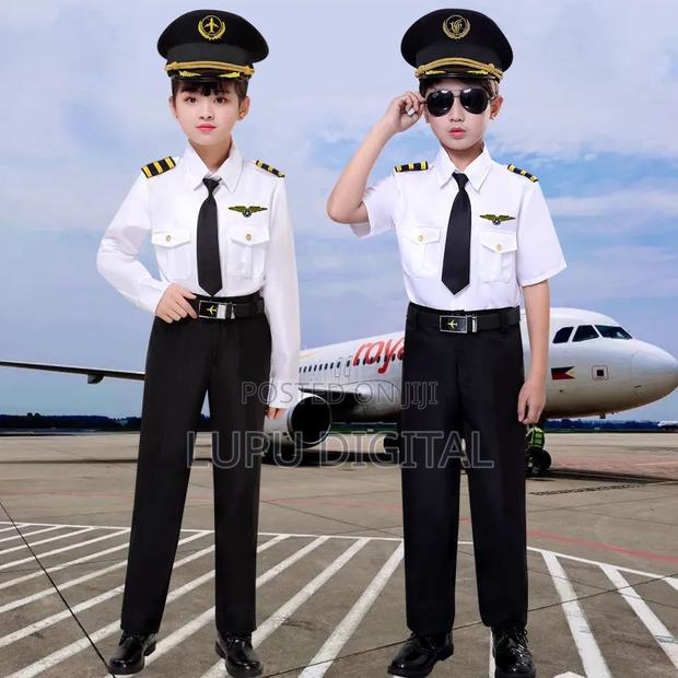 Kids Pilot Costume Professional Air Force Uniform From Age 4 To14 Yrs