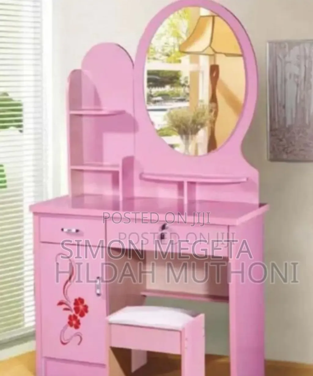 Newly Pink Executive Dressing Table
