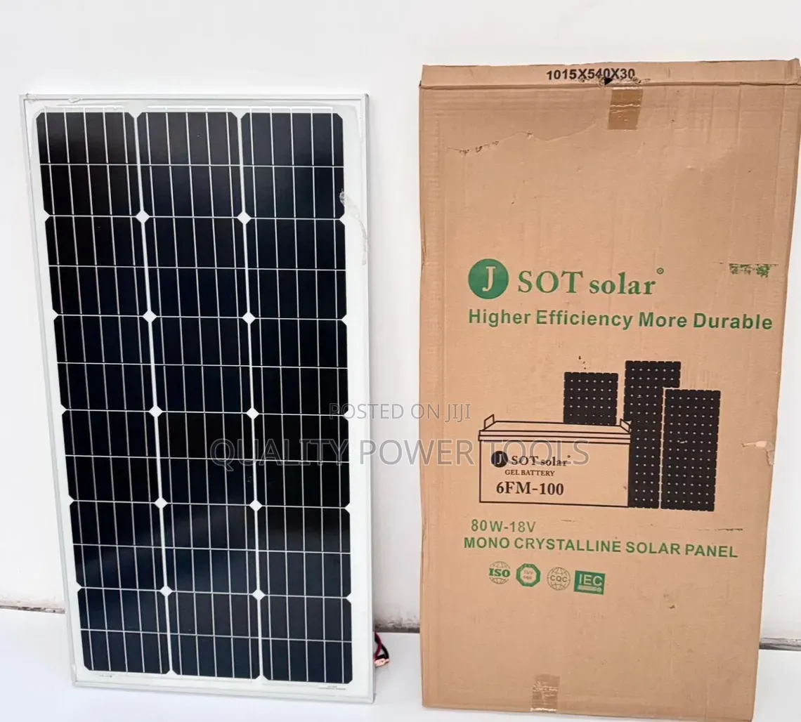 Jsot 80w 18v Mono Crystalline Solar Panel.