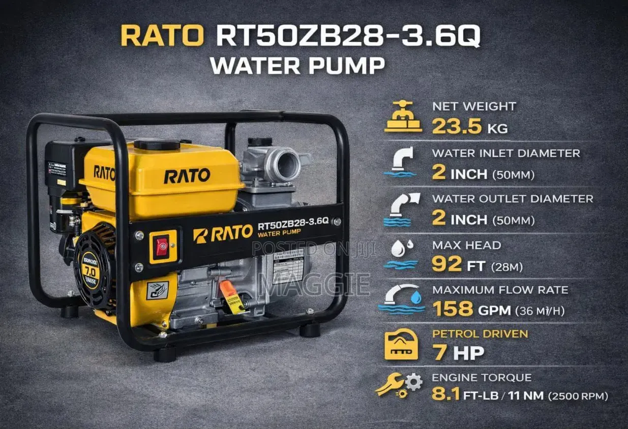Water Pump Rato Rt50zb28-3.6q