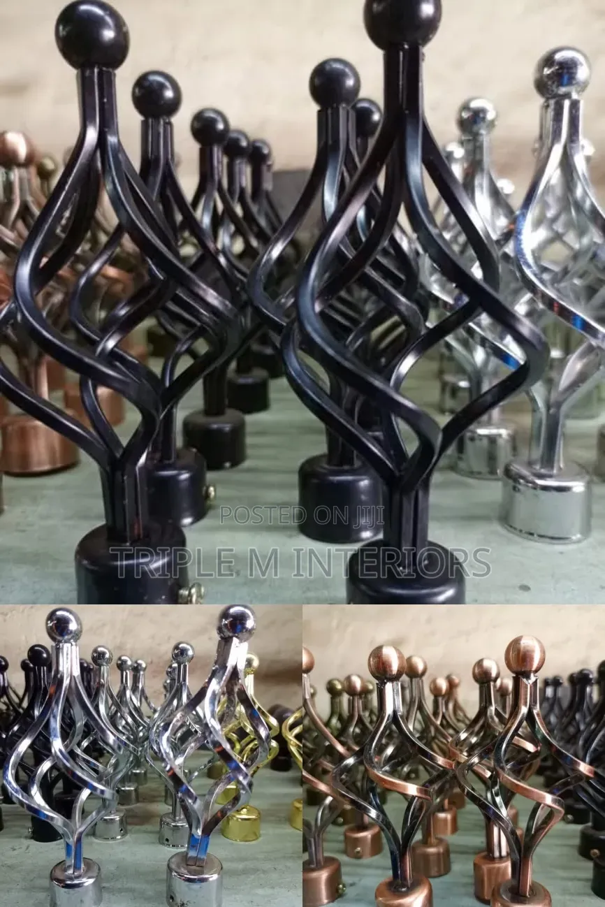 Quality And Solid Metal Finials For High-end Drapery