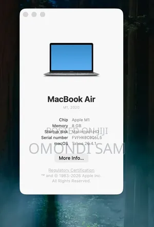 Laptop Apple MacBook Air 8GB Apple M1 SSD 512GB