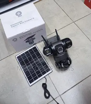 V380 Pro Triple Lens Solar Powered Security Camera(Wifi)