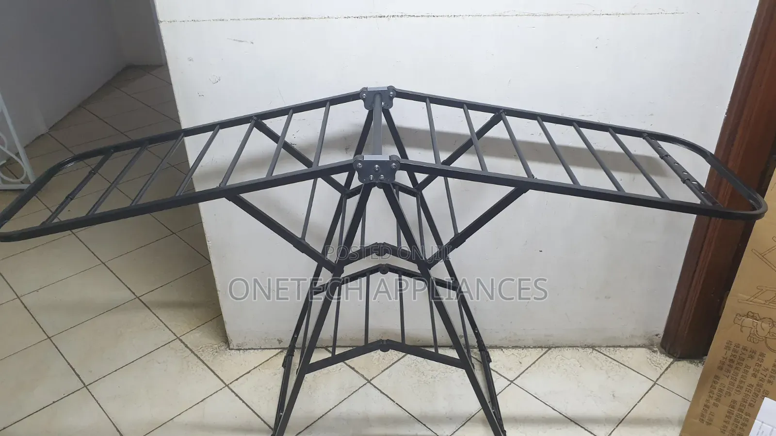 Foldable Metallic Cloth Drying Rack
 With Wheels