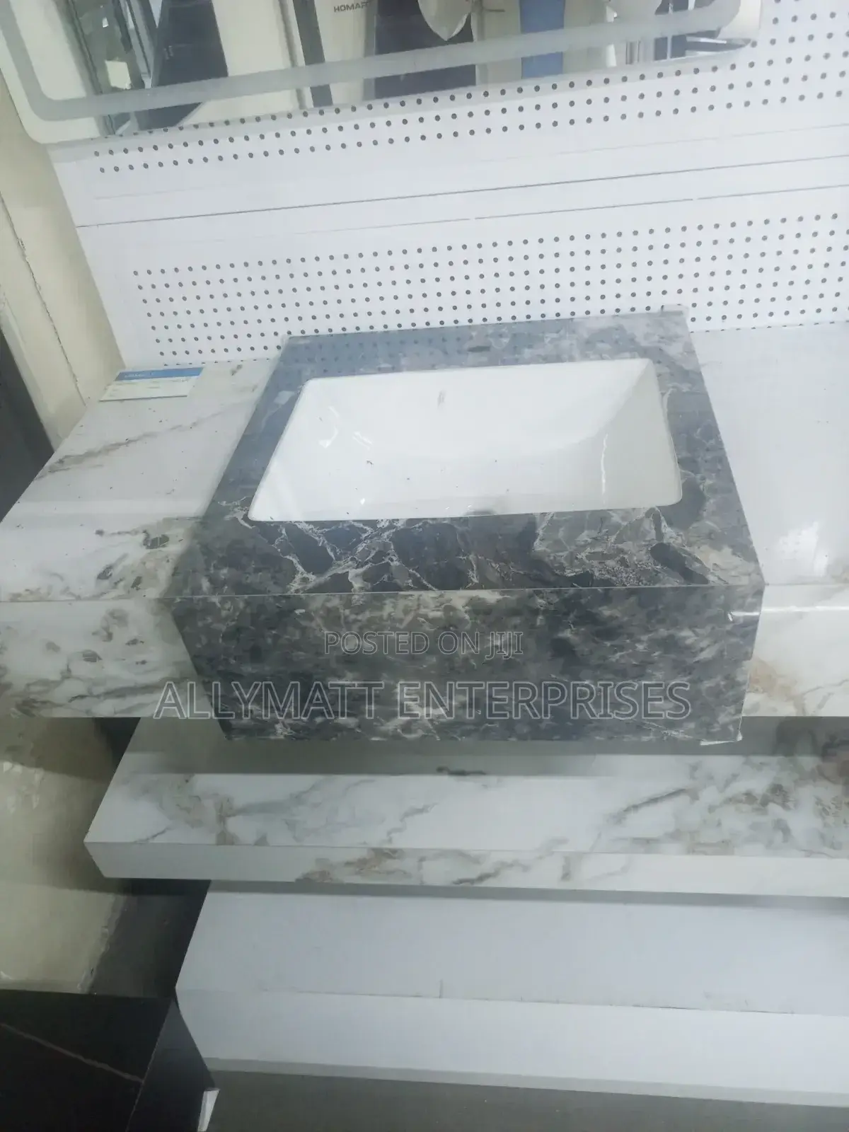 Led Light Marble Handwash Basin