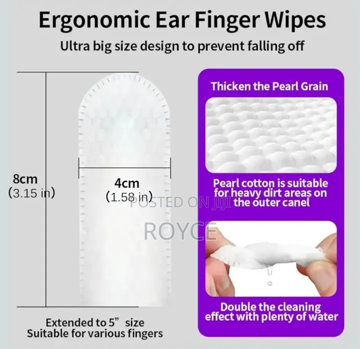 Pet Ear Cleaner Finger Wipes