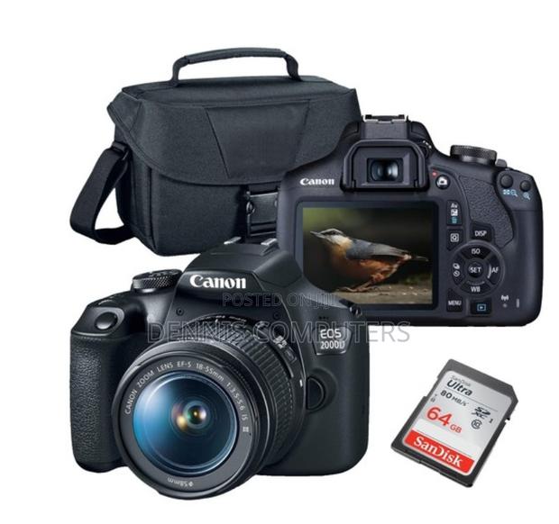 Canon Eos 2000d DSLR Ef-S 18-55mm F/3.5-5.6 Iii Lens