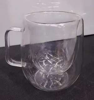 High Quality Transparent Double Wall Mug Heat-Resistant*