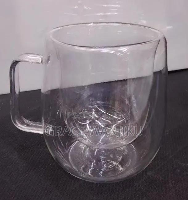 High Quality Transparent Double Wall Mug Heat-Resistant* - thumbnail 2