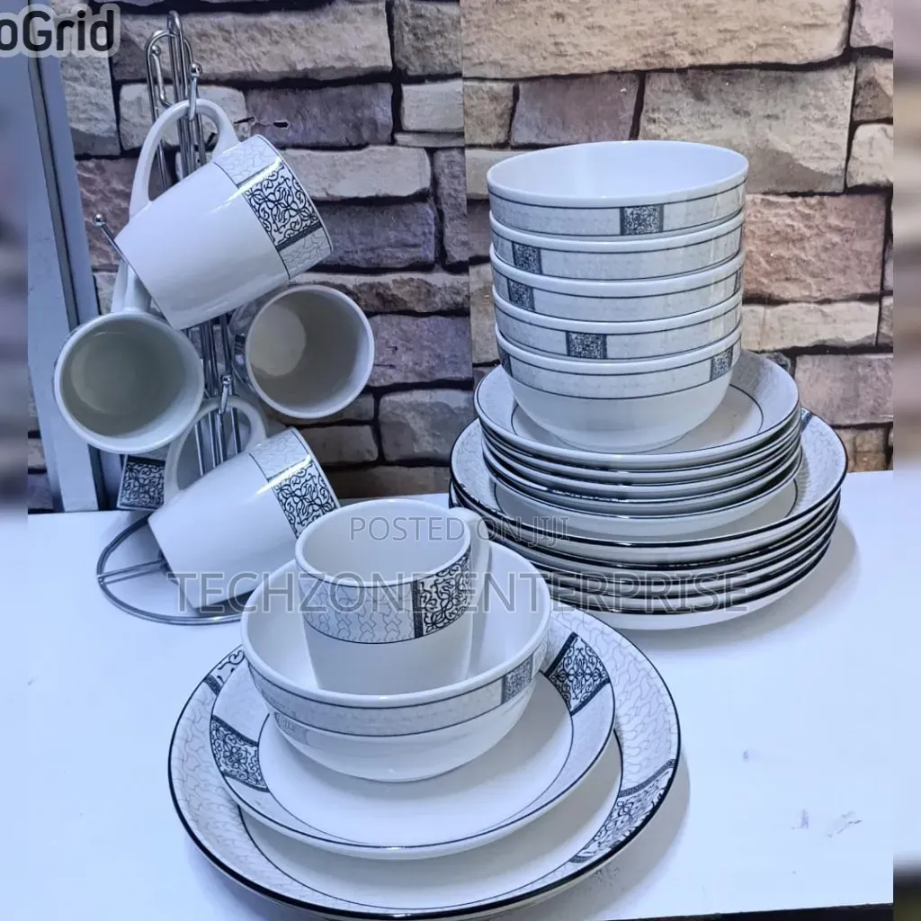*24 PCS Stylish Opal Dinnerset Microwave Friendly 