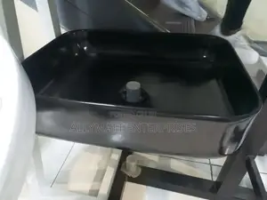 Rectangular Black Counter Top Handwash Basin