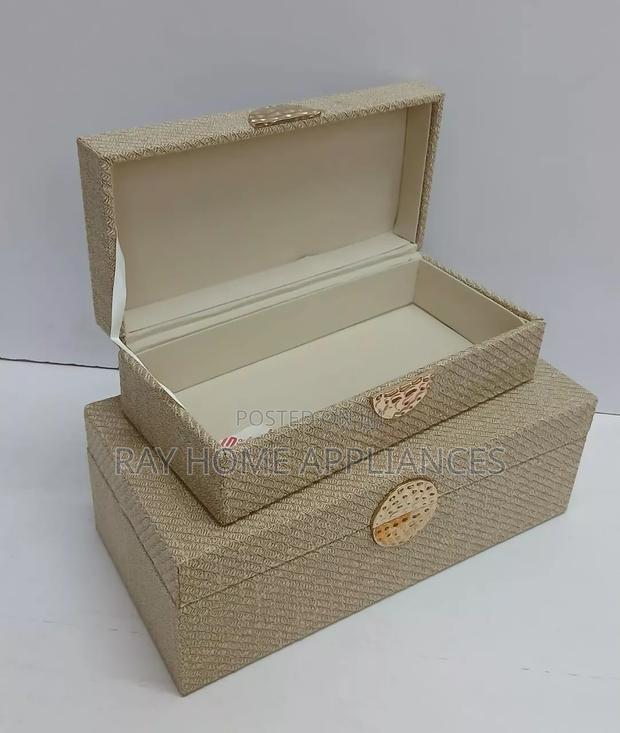 2 in 1 Decorative Storage Box Colours: White, Cream,Grey, Green - thumbnail 3