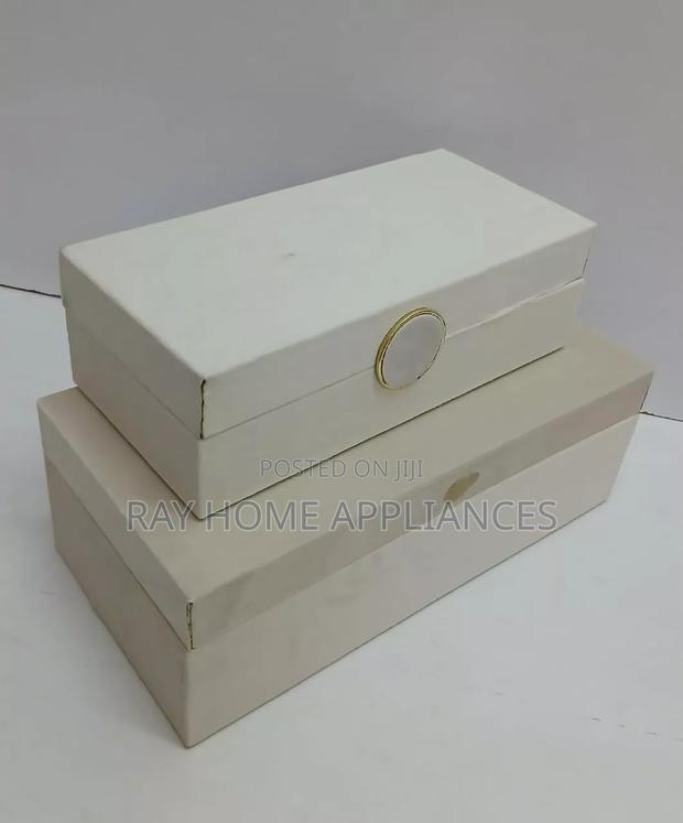 2 in 1 Decorative Storage Box Colours: White, Cream,Grey, Green - thumbnail 4