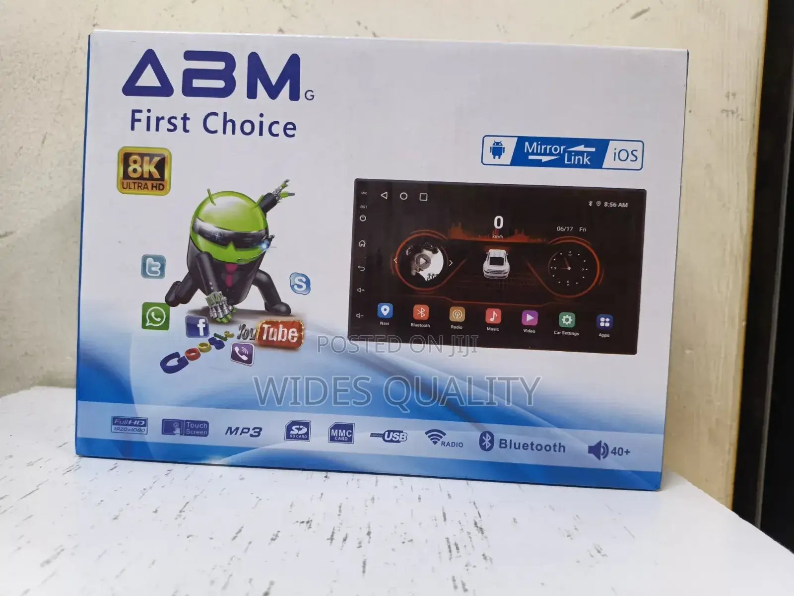 Abm Android Car Radio With Apple Carplay And Android Auto.