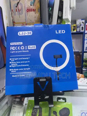 The LJJ Ringlight 14 Inch With Its Stand