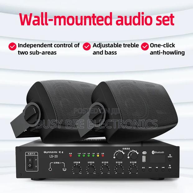 Two-Zone for Bluetooth Speaker Set Wall Hanging Audio Power Amplifier - thumbnail 2