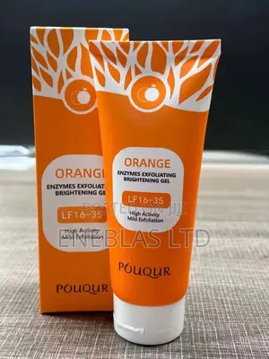 Pouqur Orange Exfoliating Gel – Face Peeling Gel Dead Skin Remover