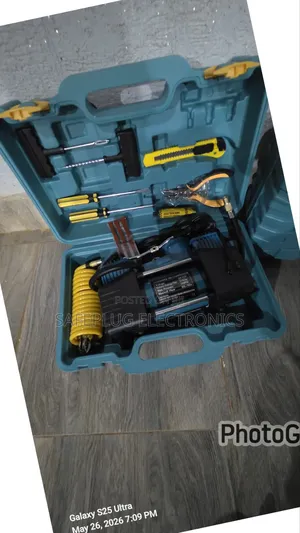 2-Cylinder Air Compressor Kit – Perfect for Cars Bikes