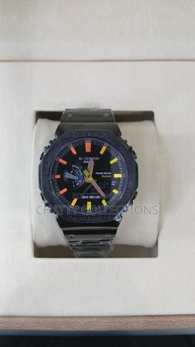 Black G-Shock Metallic Gents Wrist Watches
